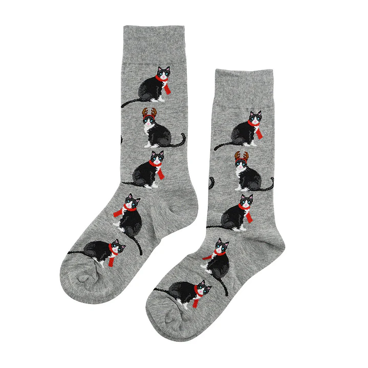 Calcetines Gatos con Bufanda  3