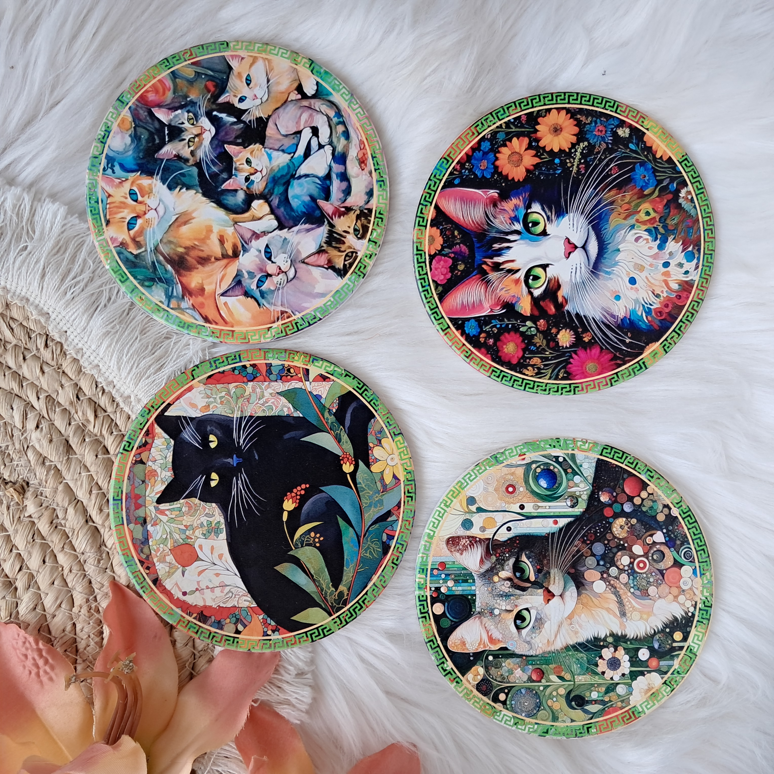 Posavasos Gatos Deco