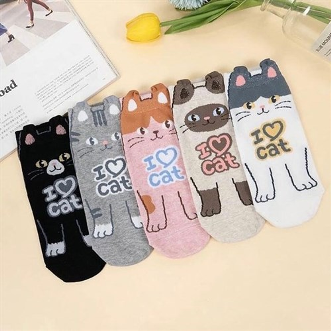 Calcetines I Love Cat 1