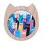 Posavasos Gatos Madera y Cerámica  - Miniatura 11
