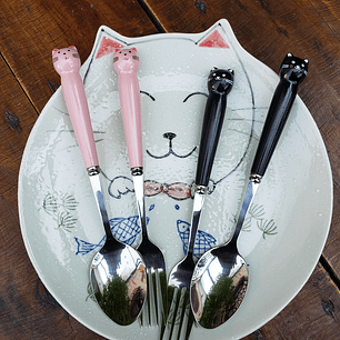 Set de Cubiertos diseño Gato