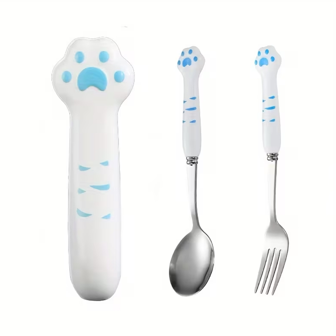 Set de Cubiertos Patita de Gato 2