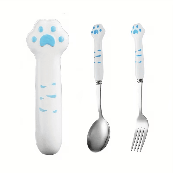 Set de Cubiertos Patita de Gato 2