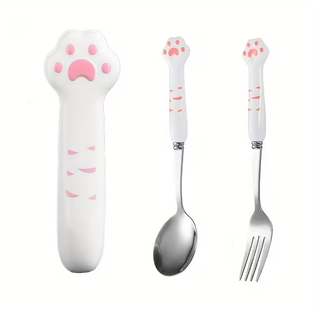 Set de Cubiertos Patita de Gato 3