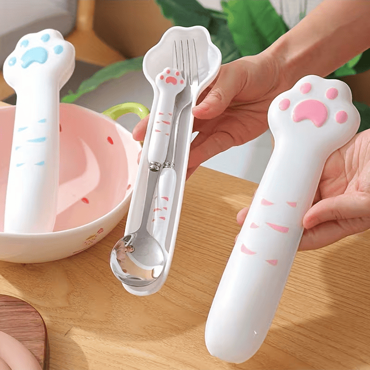 Set de Cubiertos Patita de Gato 6