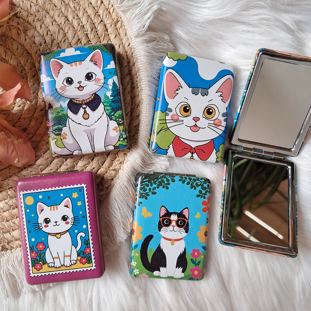 Espejo de Cartera Gatos 1