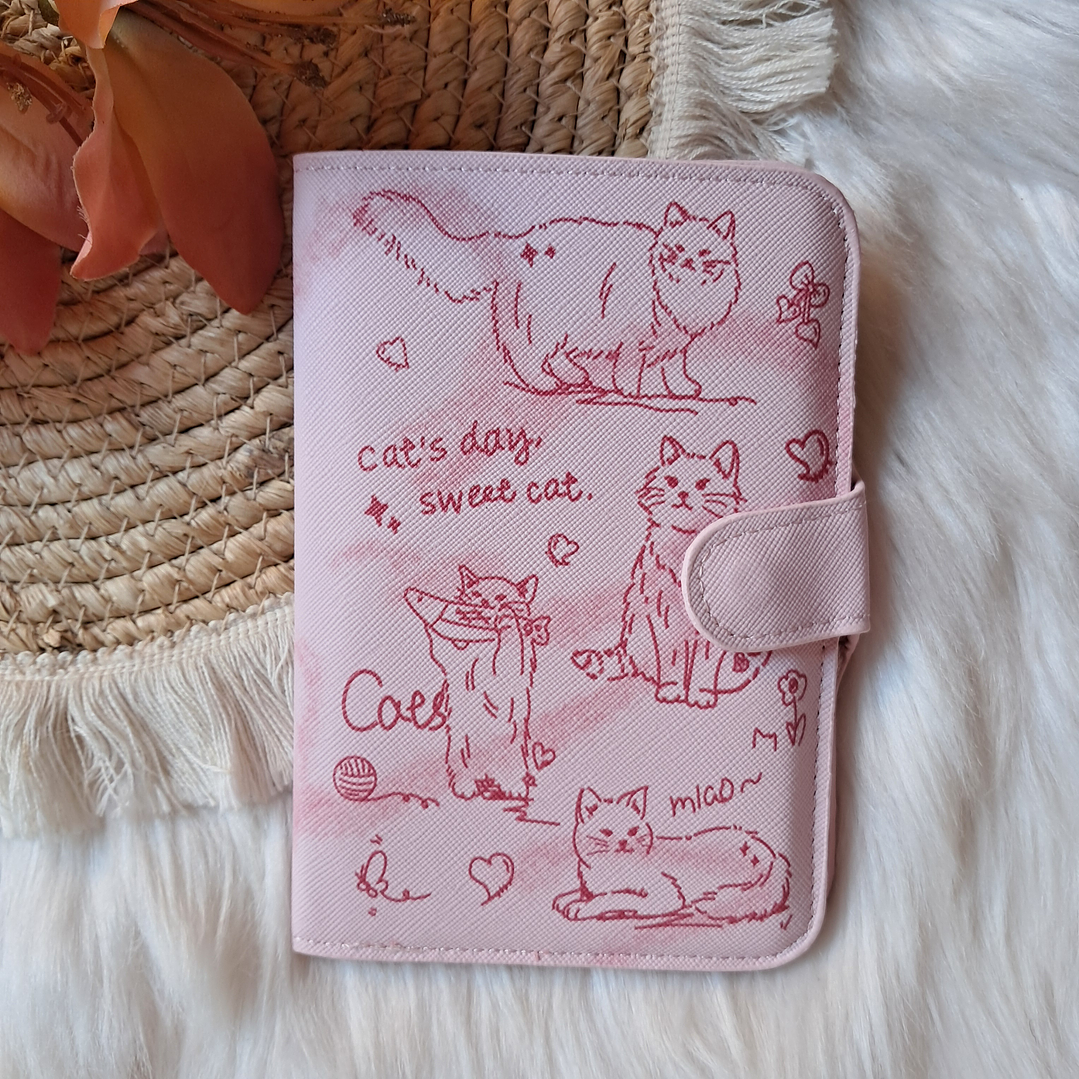 Porta Documentos y Pasaporte Gatos 3