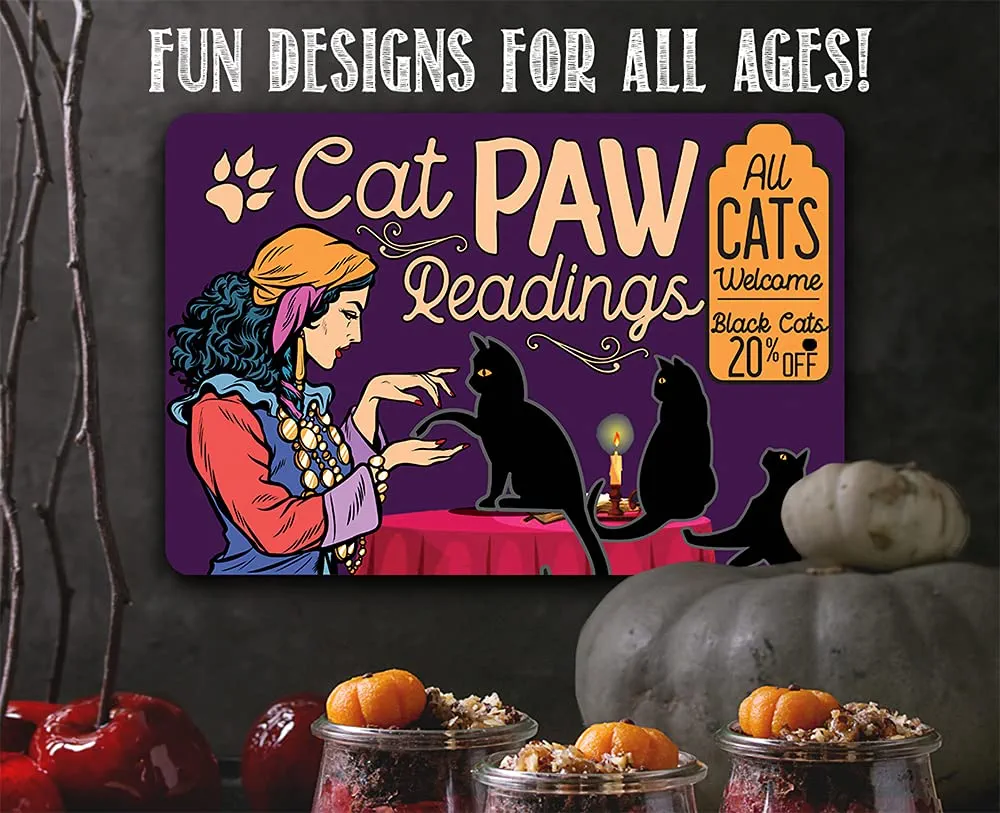Letrero Metálico Lecturas de Patas de Gato
