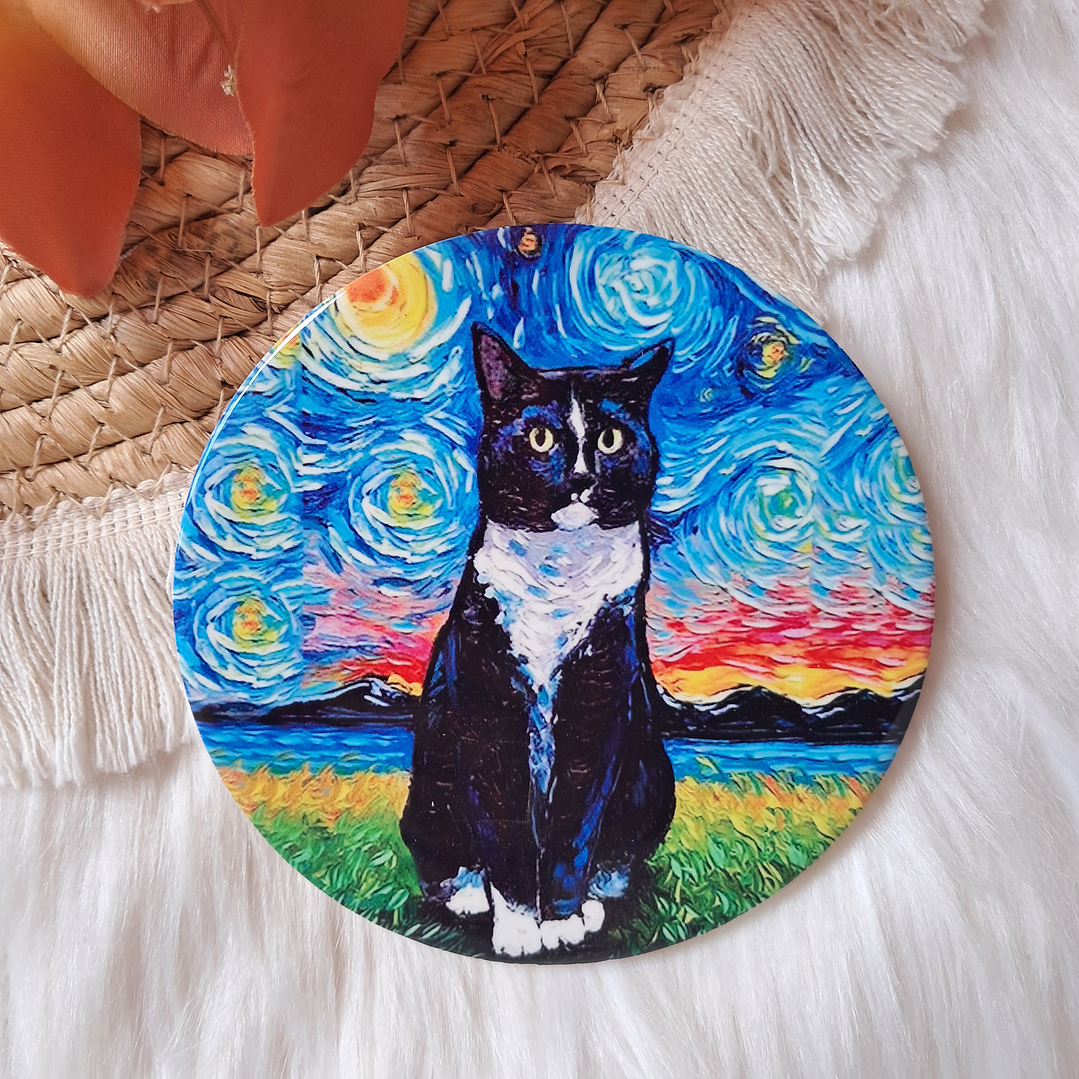 Posavasos Gatos Van Gogh  2
