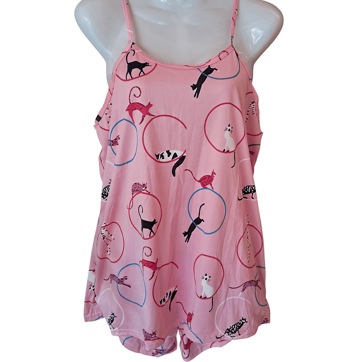 Pijama Gatos Colores 1