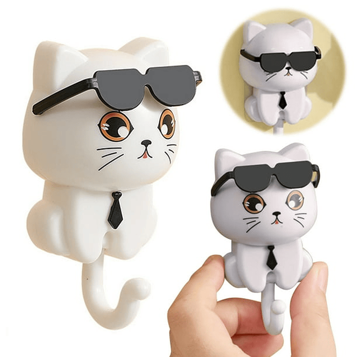 Colgador Gato con lentes 5
