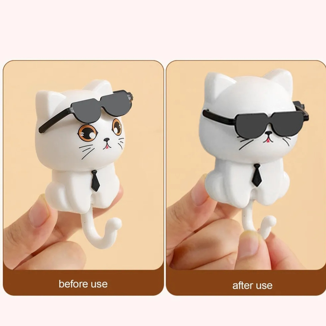 Colgador Gato con lentes 7