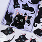 Set de 6 hojas de Stickers Gatos Negros  - Miniatura 7