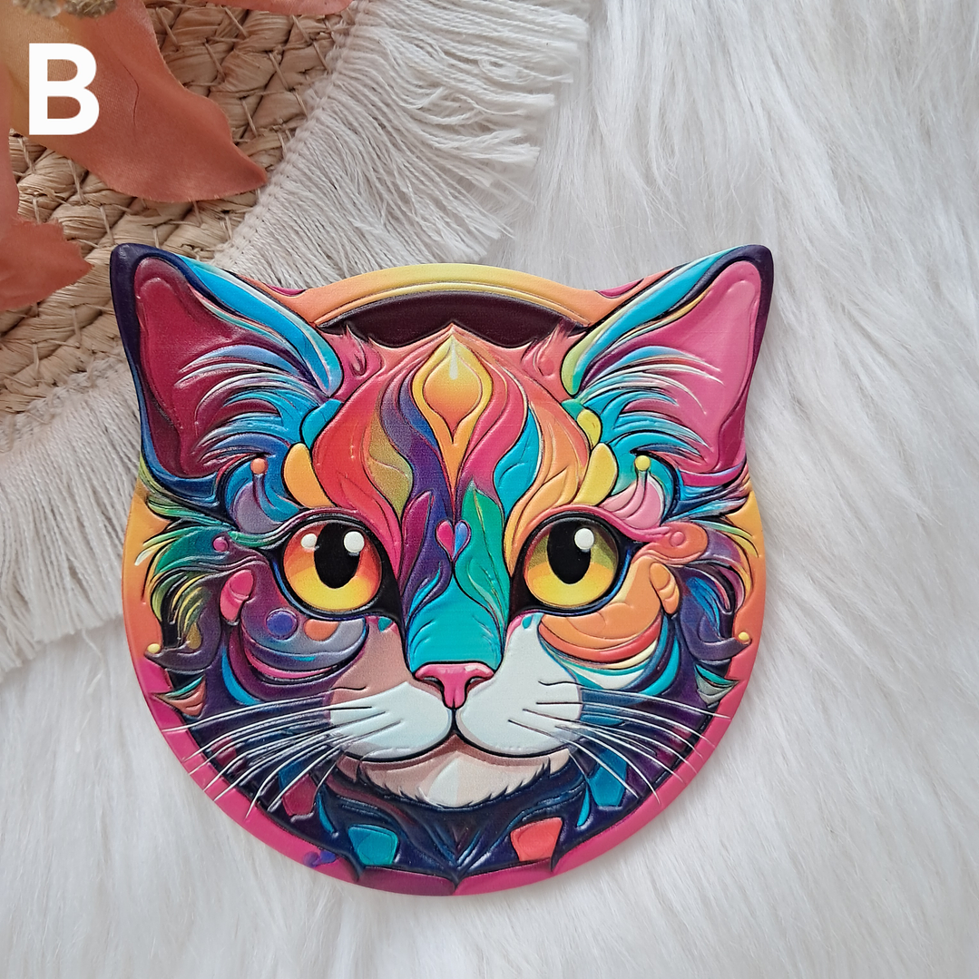 Posavasos Gatos Colores 3