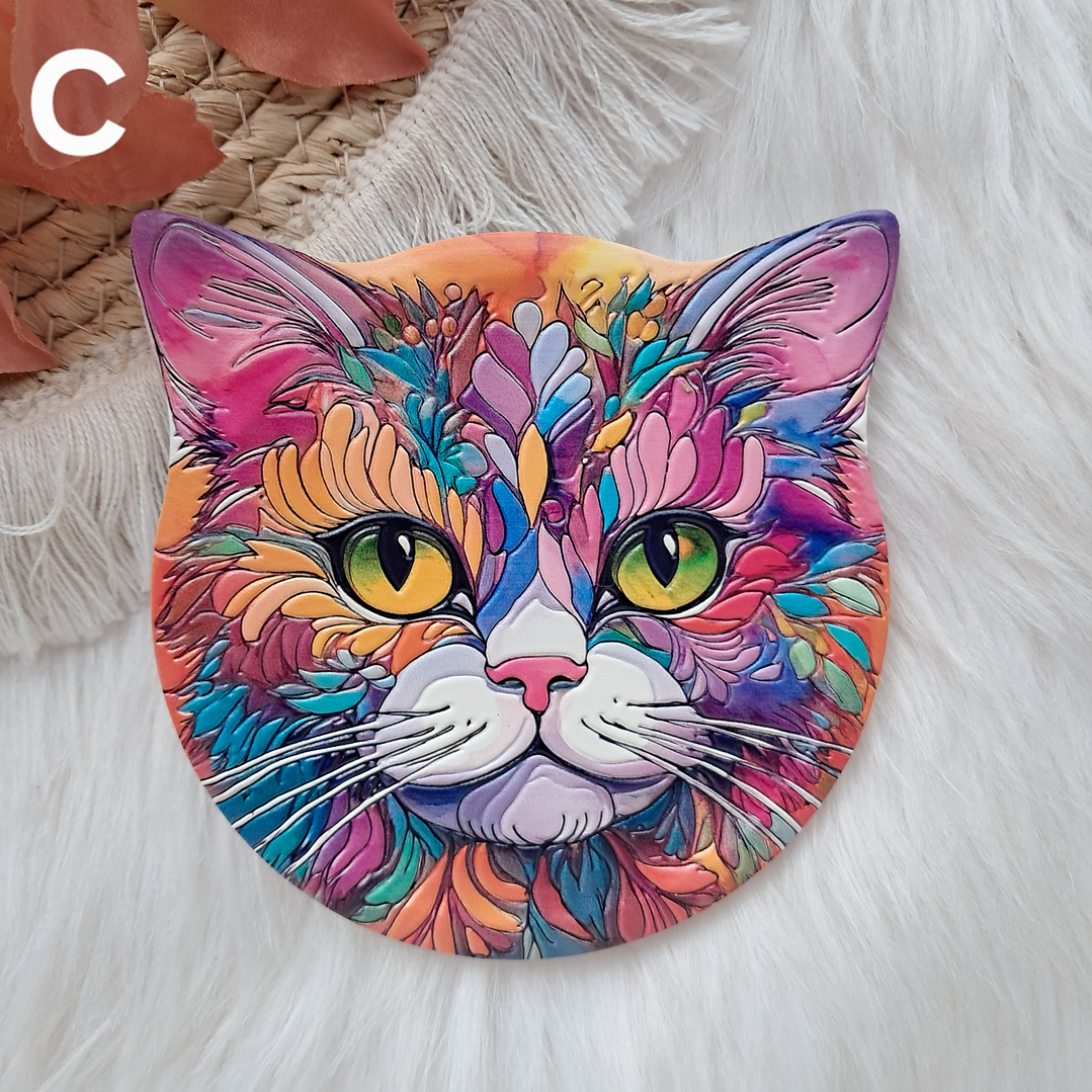 Posavasos Gatos Colores 4