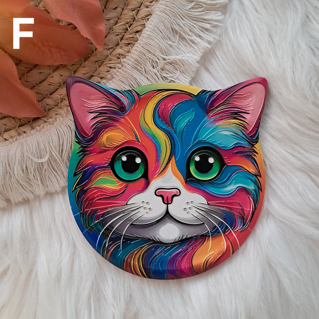 Posavasos Gatos Colores 7