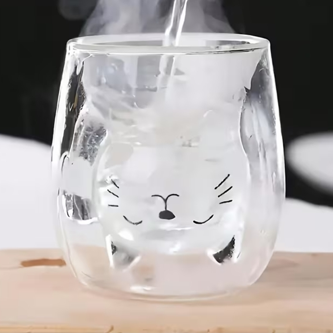 Vaso de vidrio Gato 2