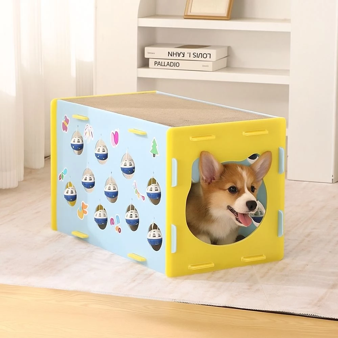 Casa Interactiva con Rascador para Gatos  6