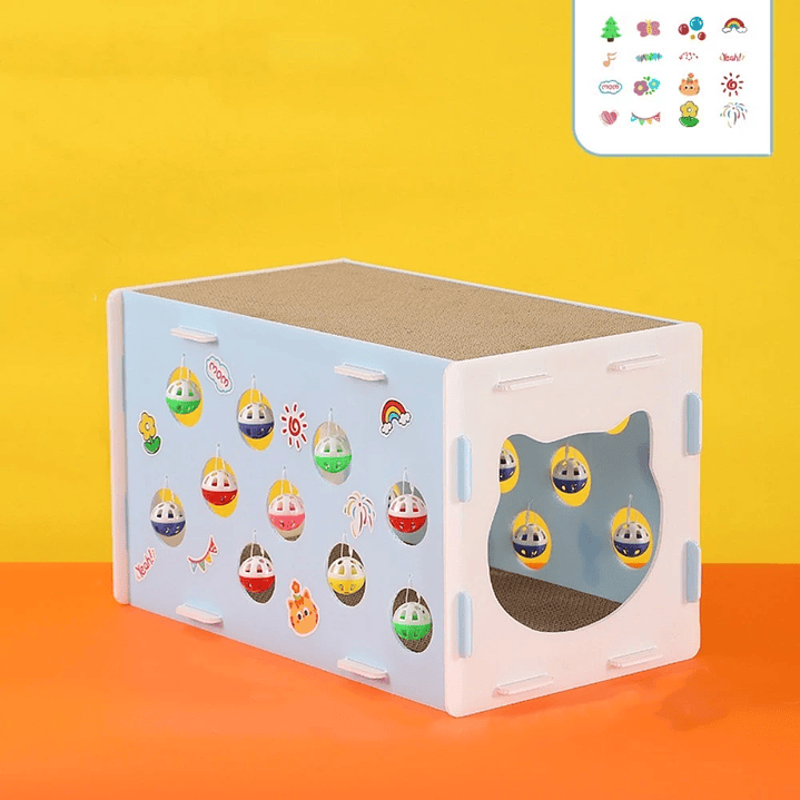 Casa Interactiva con Rascador para Gatos  14