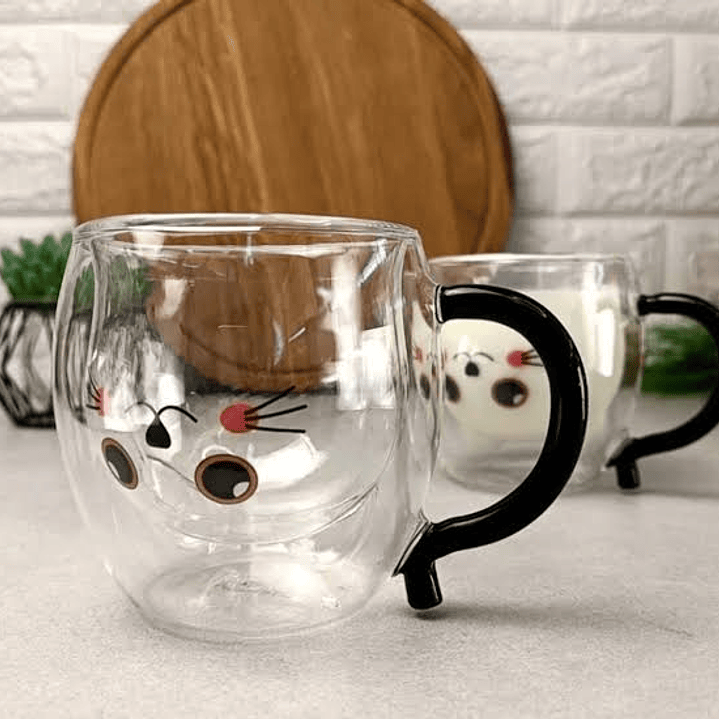 Tazón de Vidrio Gato 2