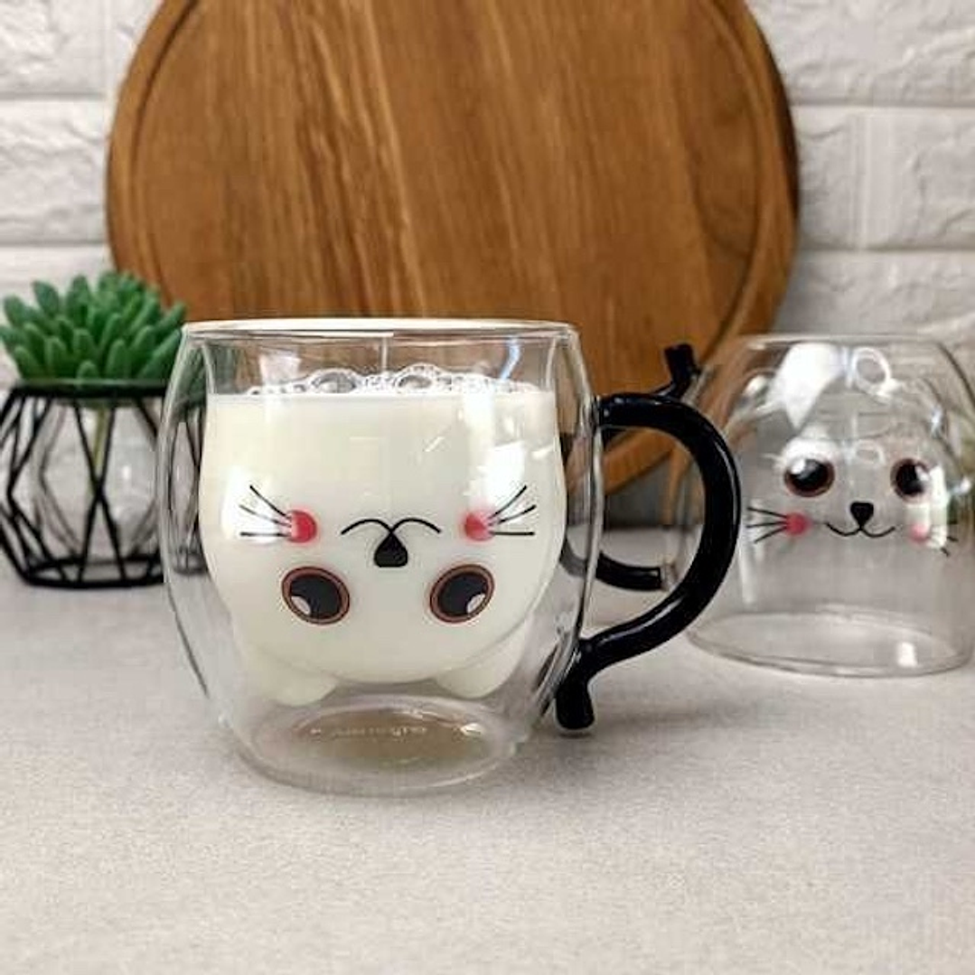 Tazón de Vidrio Gato 1