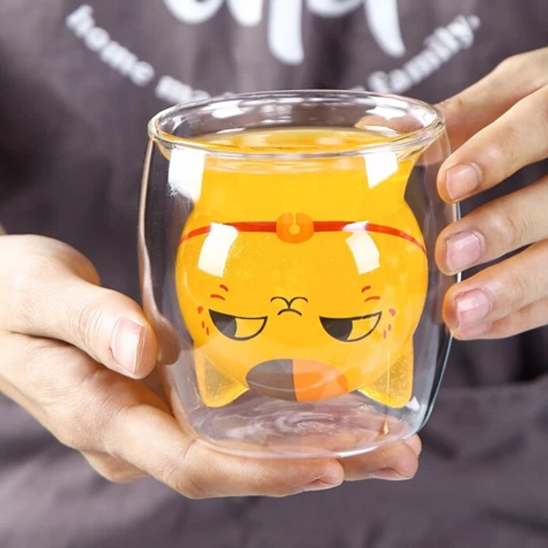 Vaso de Vidrio Gato Nyanko-Sensei 5