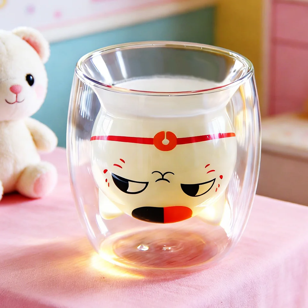 Vaso de Vidrio Gato Nyanko-Sensei 1