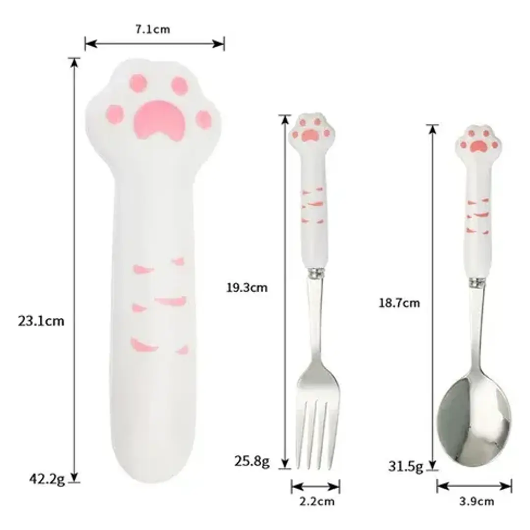 Set de Cubiertos Patita de Gato 15