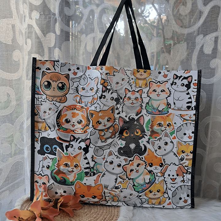 Bolsa Reutilizable diseño Gatos 7
