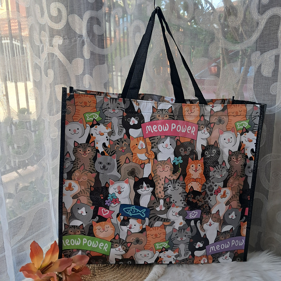 Bolsa Reutilizable diseño Gatos 9