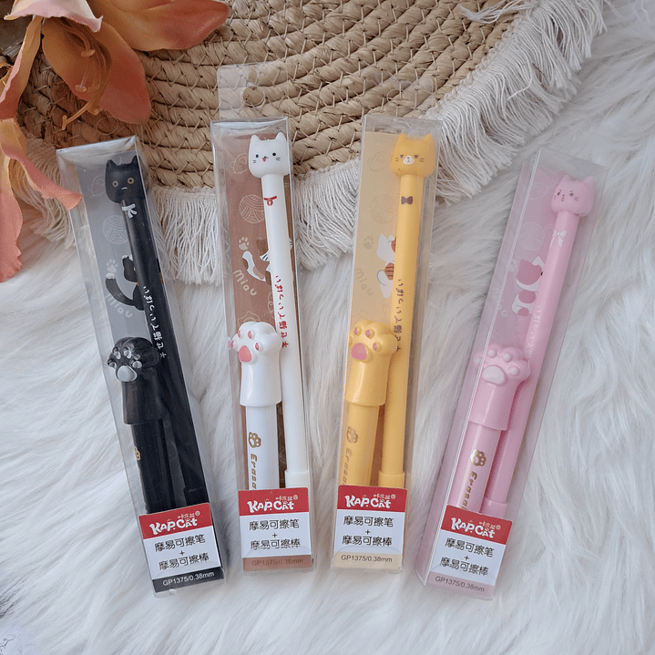 Lápiz Gatito tinta borrable 1