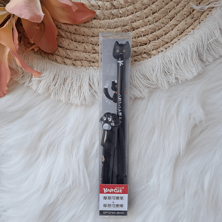 Lápiz Gatito tinta borrable 7