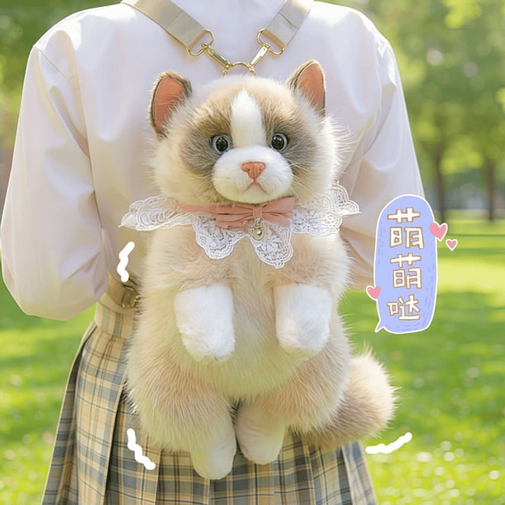 Mochila Gato realista 19