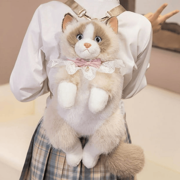 Mochila Gato realista 20