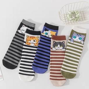 Calcetines Gatos Divertidos