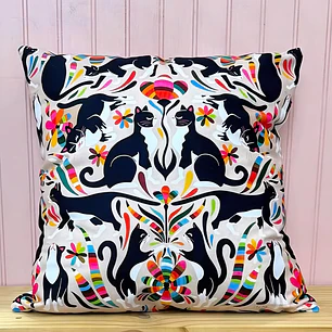 Funda de Cojín Gatos Tuxedo