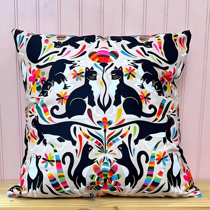 Funda de Cojín Gatos Tuxedo 1
