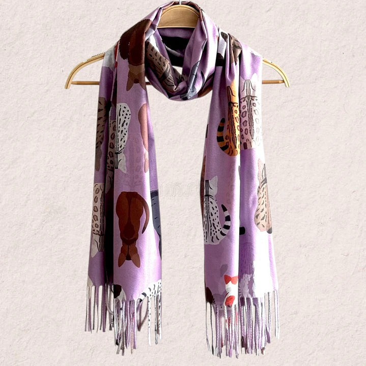 Maxi Bufanda diseño Gatos 7