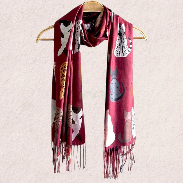 Maxi Bufanda diseño Gatos 10