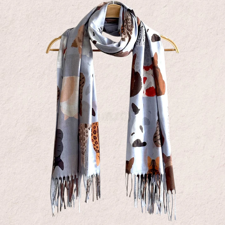 Maxi Bufanda diseño Gatos 13