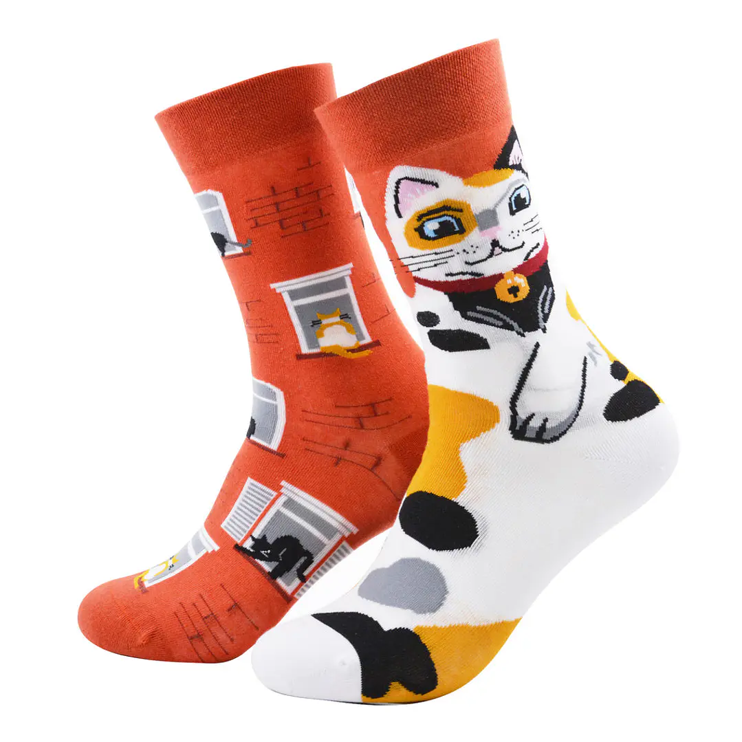 Calcetines Gato Maneki Neko 1