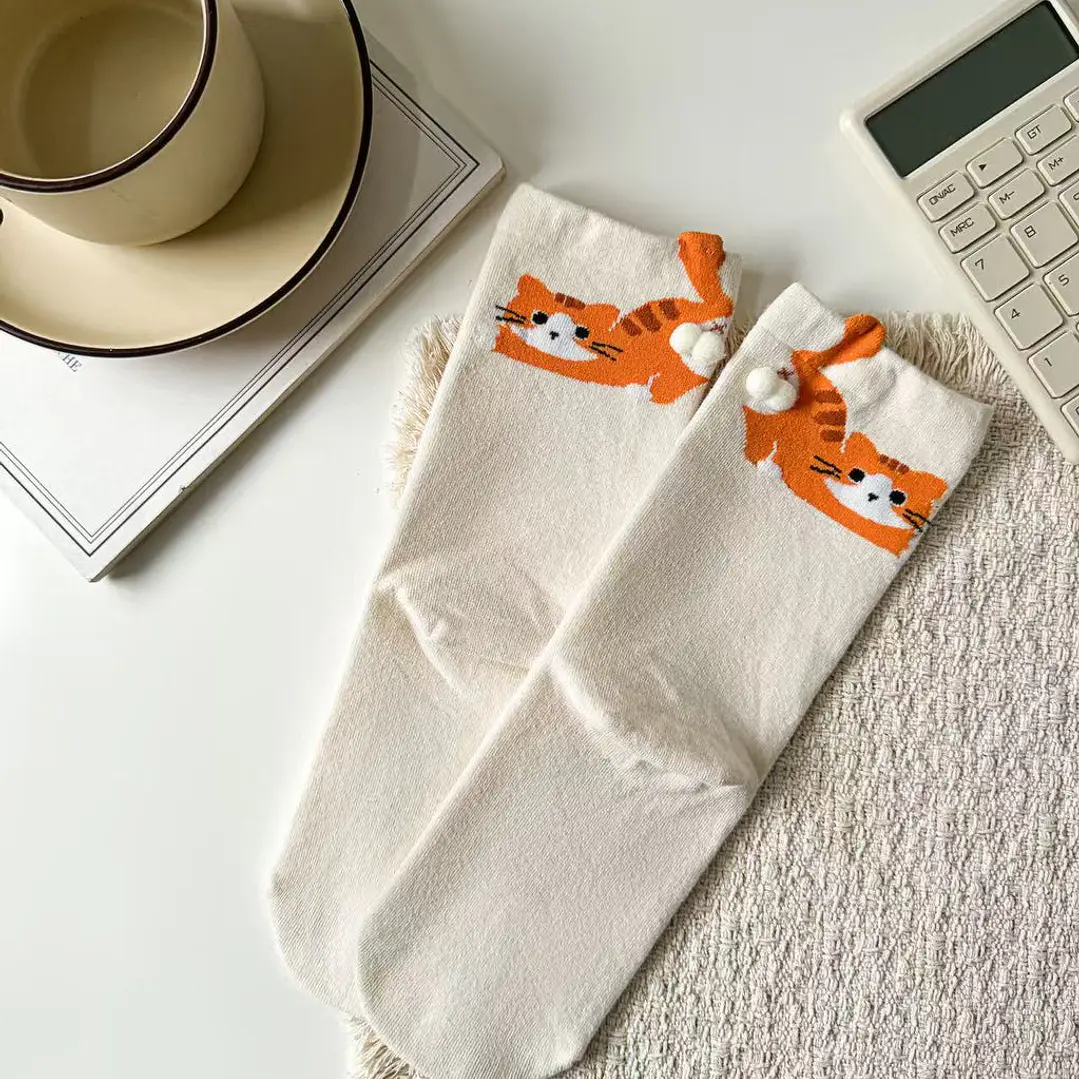 Calcetines Gato Naranja  2