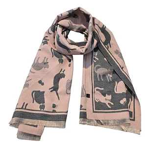 Maxi Bufanda diseño Gatos