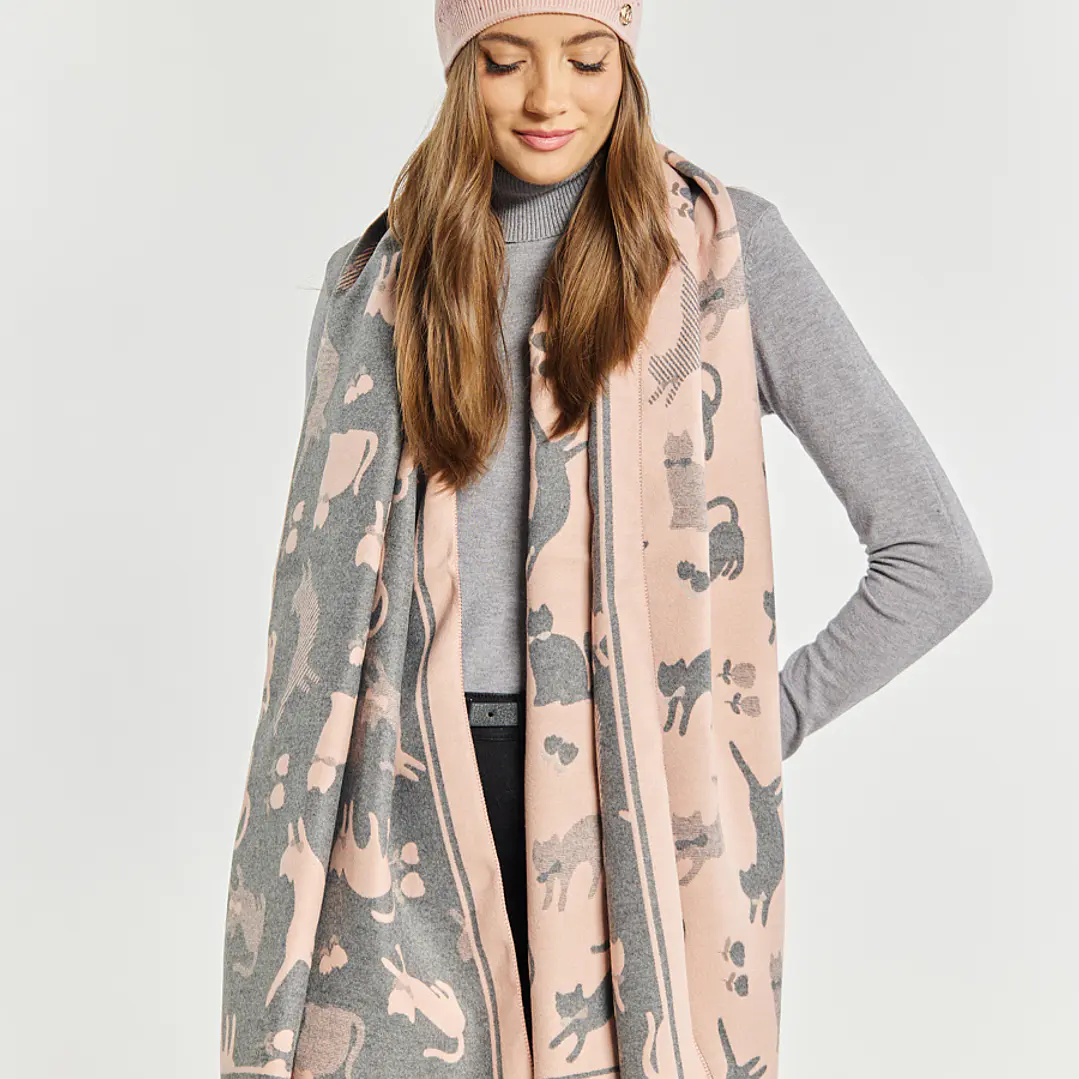 Maxi Bufanda diseño Gatos 13