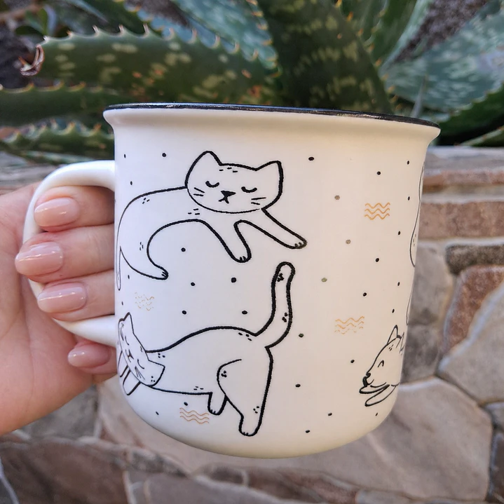 Tazón de Cerámica Gatos 6