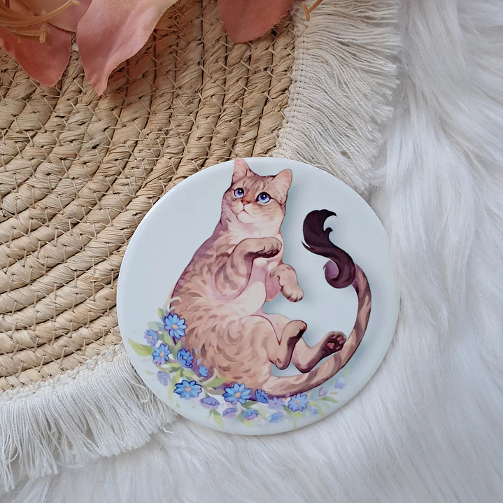 Set 6 Posavasos Gatos con Soporte 5