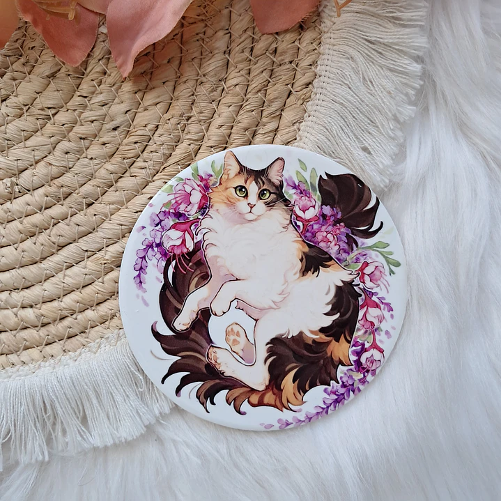 Set 6 Posavasos Gatos con Soporte 10