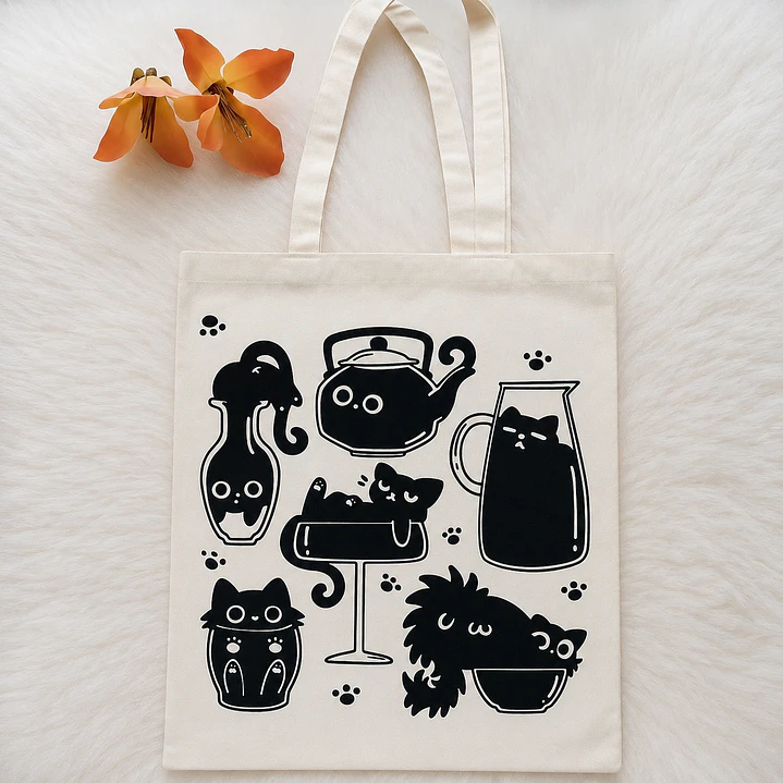 Bolsa de Lino Gatos 2