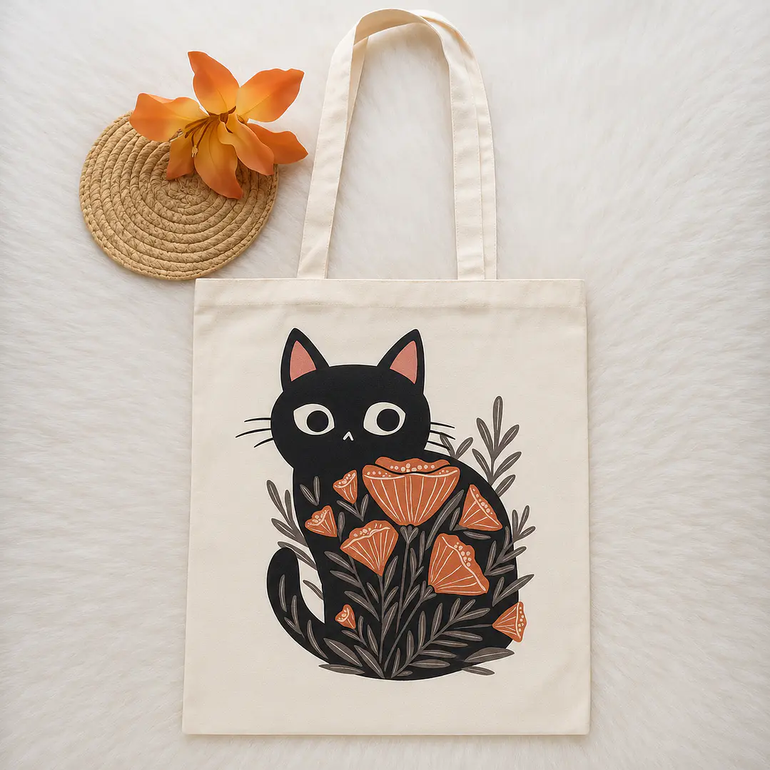 Bolsa de Lino Gatos 3