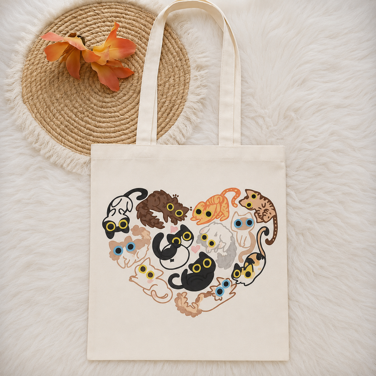 Bolsa de Lino Gatos
